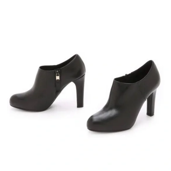 L.K. Bennett Leather Faris Booties in Black, Size 40.5 - Picture 5 of 12